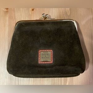 Dooney & Bourke - Suede Large Frame Purse - Olive